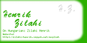 henrik zilahi business card